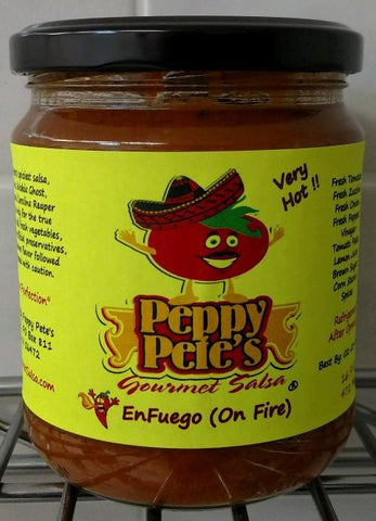 Peppy Pete's Gourmet Salsa - En Fuego - 16 oz