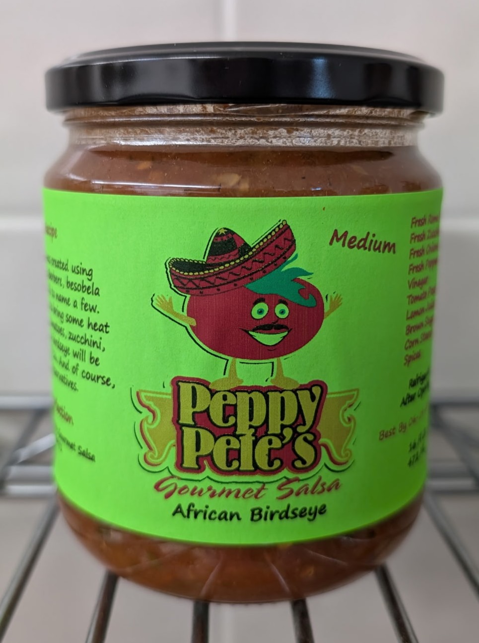 Peppy Pete's Gourmet Salsa - African Birdseye - 16 oz