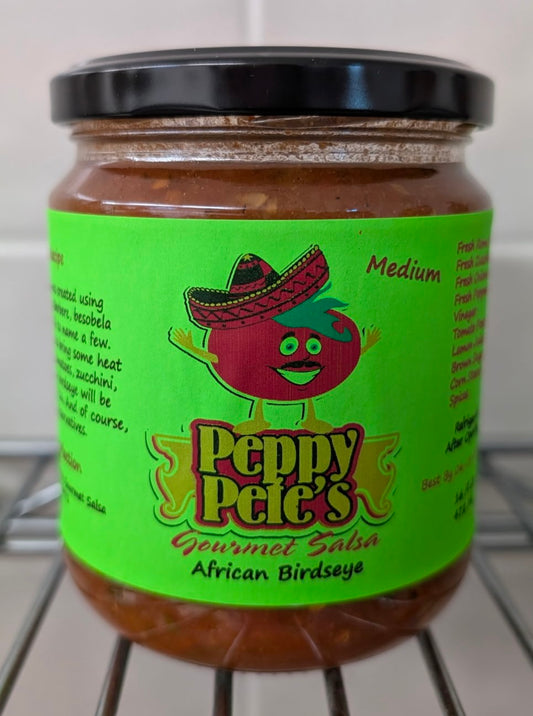 Peppy Pete's Gourmet Salsa - African Birdseye - 16 oz