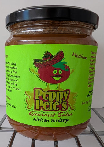 Peppy Pete's Gourmet Salsa - African Birdseye - 16 oz