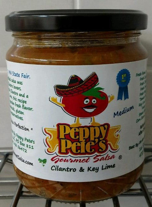 Peppy Pete's Gourmet Salsa - Cilantro & Key Lime - 16 oz