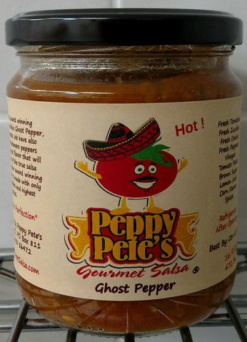 Peppy Pete's Gourmet Salsa - Ghost Pepper  - 16 oz