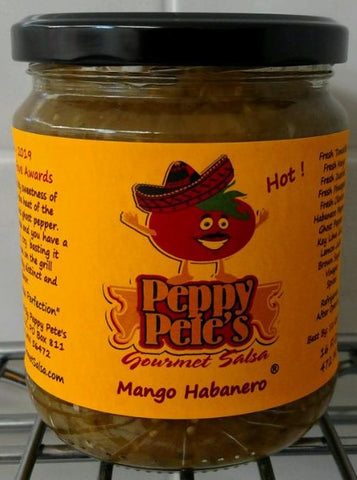 Peppy Pete's Gourmet Salsa - Mango Habanero - 16 oz