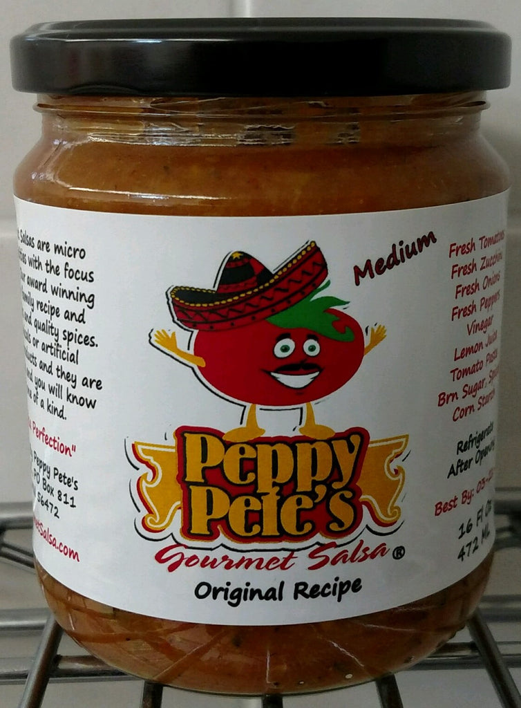 Peppy Pete's Gourmet Salsa - Original Recipe - 16 oz